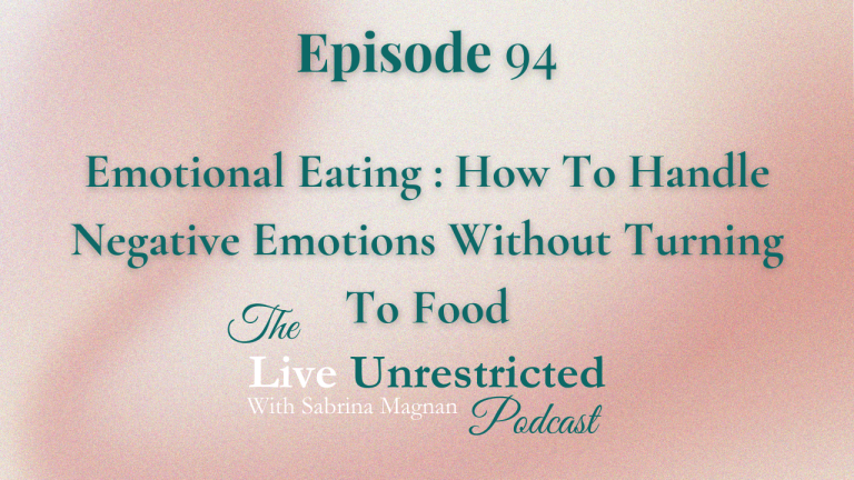 Emotional Eating : How To Handle Negative Emotions Without Turning To Food